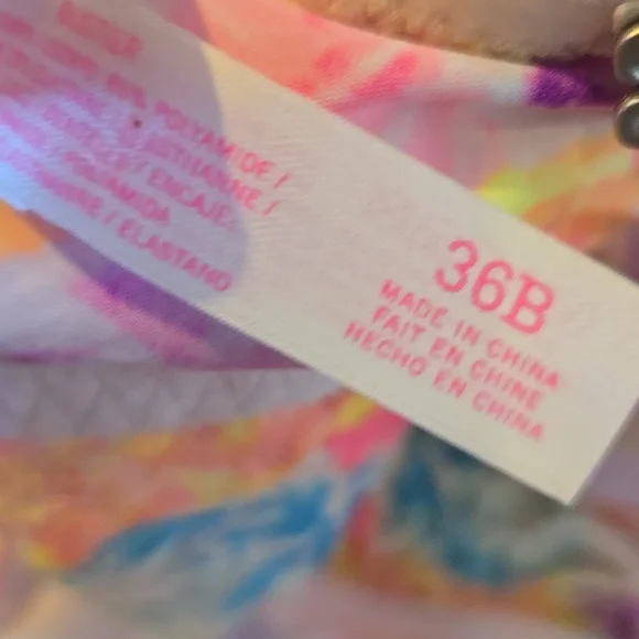 PINK Victoria's Secret Vibrant Floral Multi-Color Bustier - Picture 9 of 9